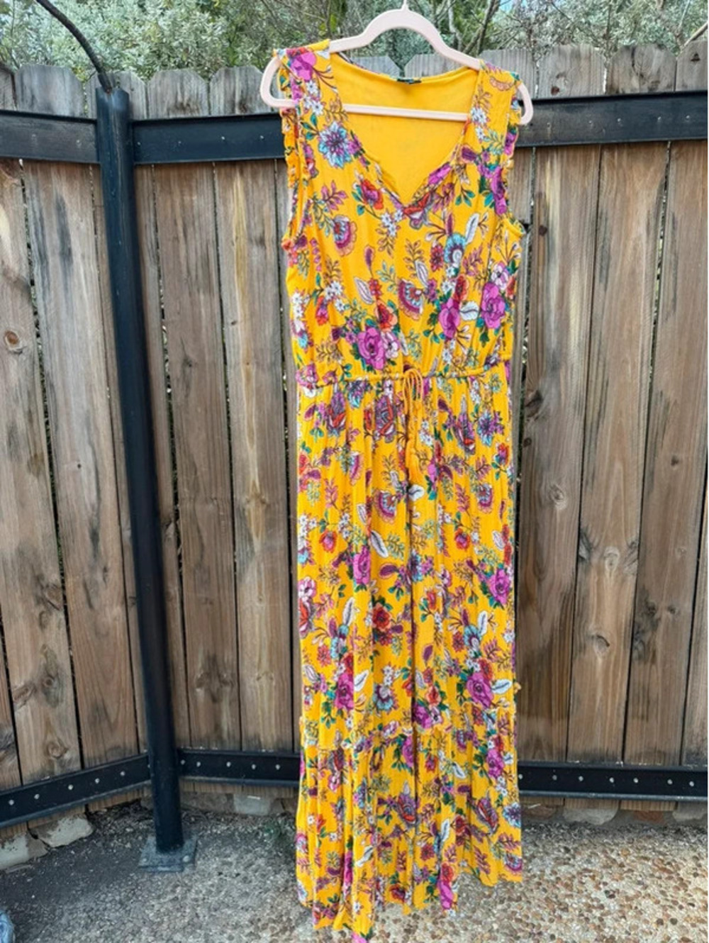 a.n.a Bright Floral Maxi Boho Dress
